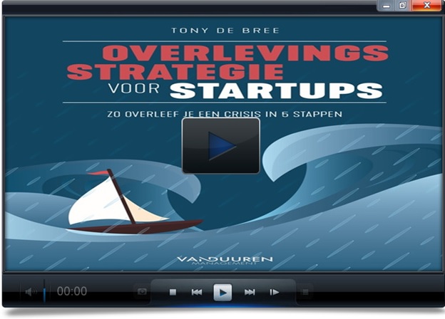 overlevingsstrategie voor startups met gratis online video tutorials over o.a. het Starup Model Canvas door Tony de Bree