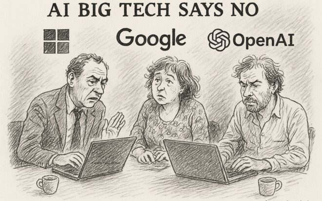 Nederlanders botsen op AI-censuur van Big Tech - AI Big Tech Says No - @2025, Tony de Bree