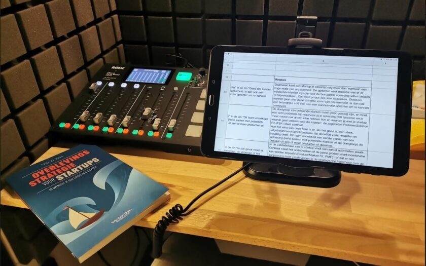 Overlevingsstrategie voor startups nu ook als luisterboek door Tony de Bree